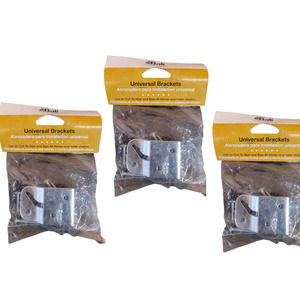 3 Packages- Bali 2 in. Steel Universal Roller Shade Brackets (3-Packs)